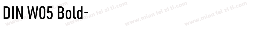 DIN W05 Bold字体转换